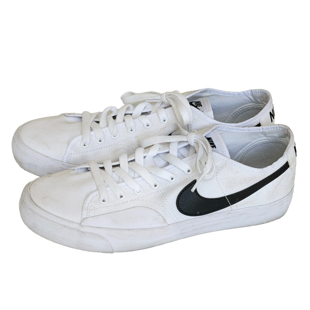 Nike SB Blzr Court Skate Sneakers CV1658-101 White/Black Men's Size 9